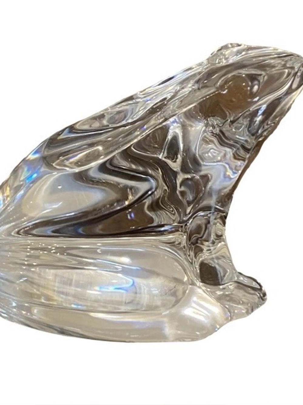 Baccarat Crystal frog Sculpture - Home Art